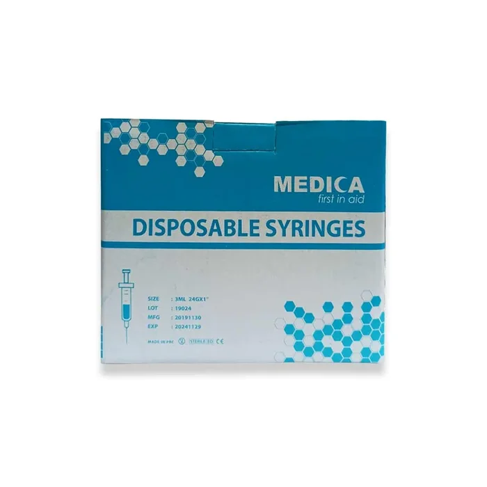 Medica Syringe With Needle 3 ml 24 g 100 Pieces