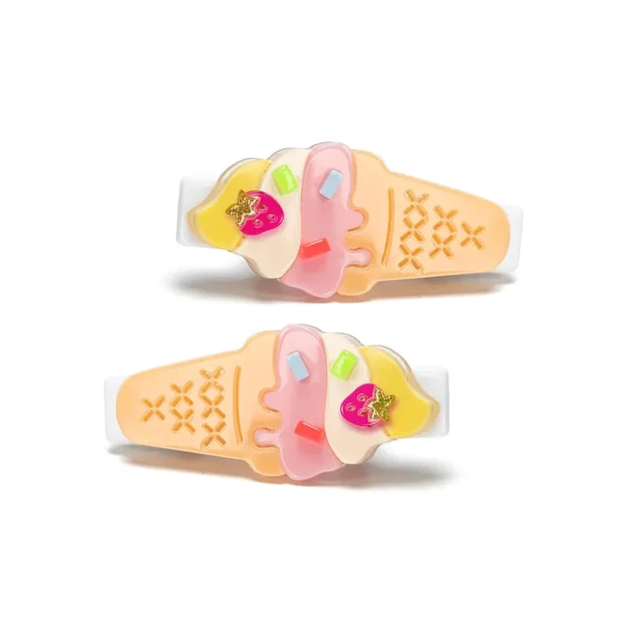 Melting Ice Cream Alligator Clips
