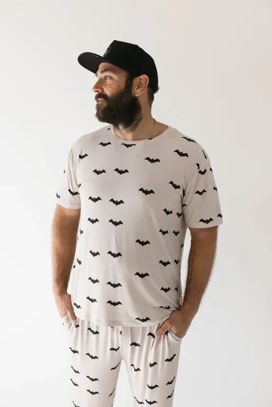 Men’s Bamboo Short Sleeve Pajamas | It’s Bats!