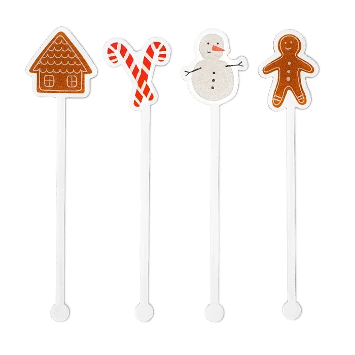 Merry & Bright Acrylic Stirrer Set