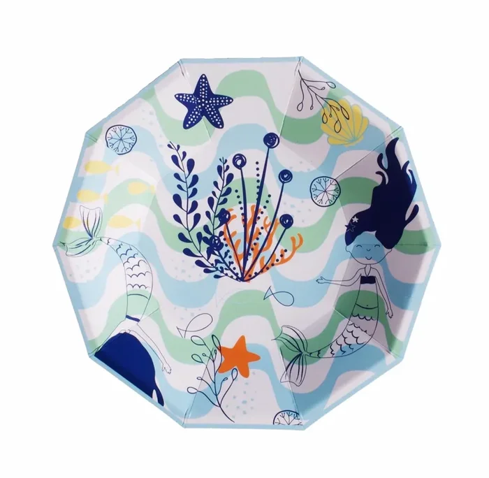 Merry Mermaids Small Plates (set Of 8)