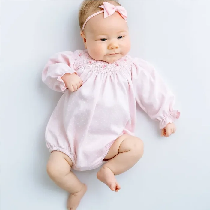 Mia’s Classics Pink Bishop Long Sleeve Bubble