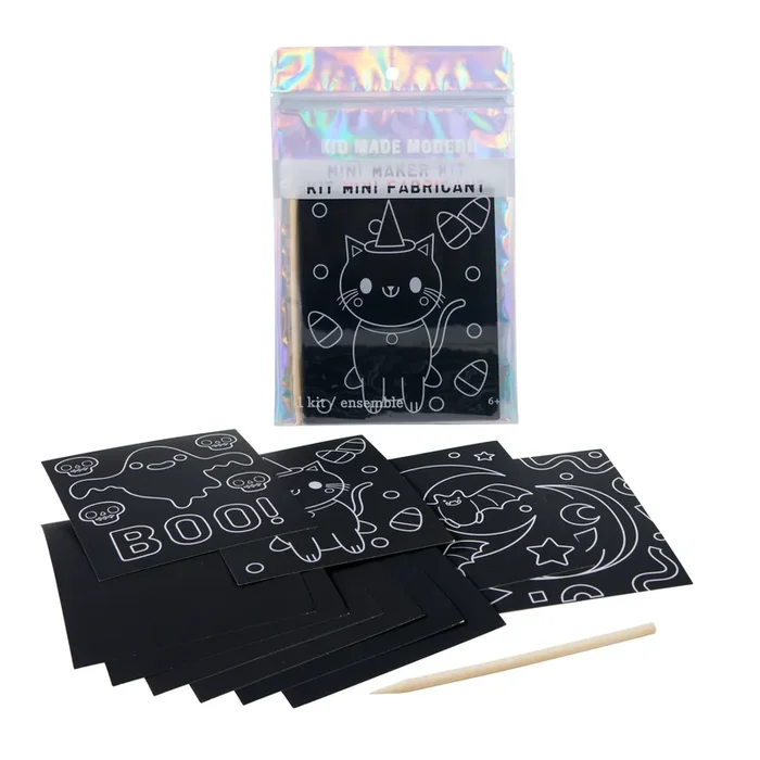 Mini Maker Kit – Halloween Scratch Art