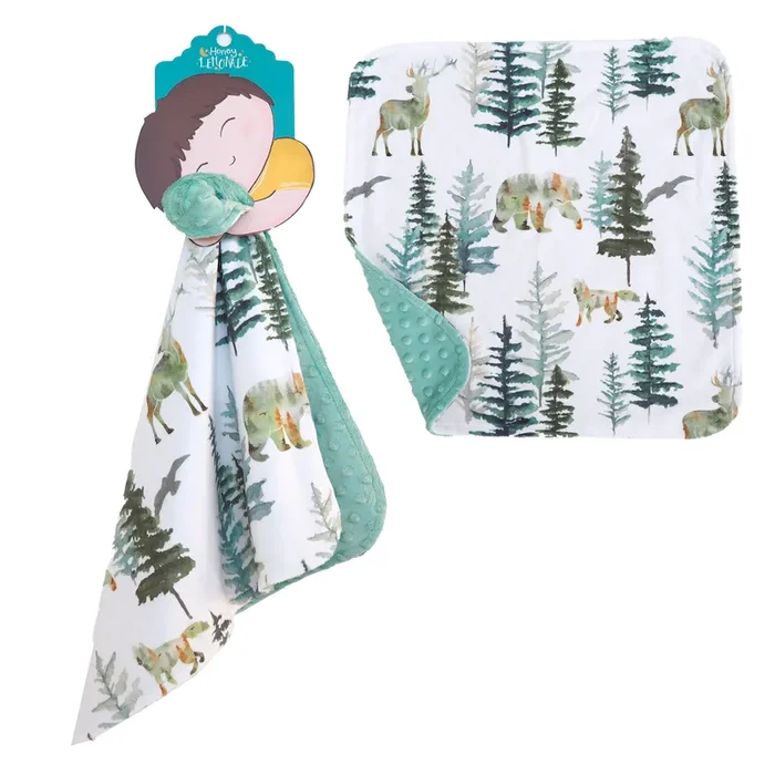 Mini Minky Blanket In The Woods