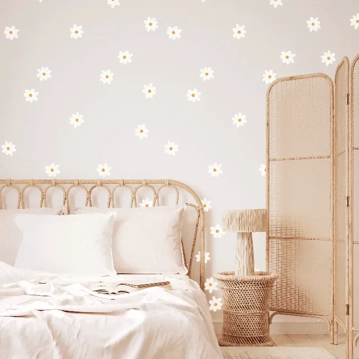 Mini Whimsy Daisy Wall Decals