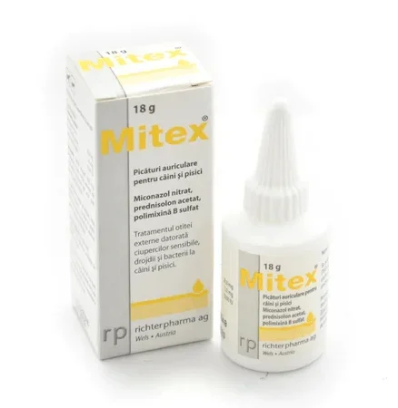 Mitex 18g (Surolan) Ear Drops for Dogs and Cats Otits