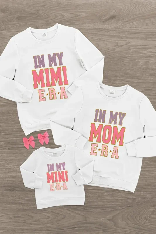 Mom & Me – “In My Mom, Mimi & Mini Era ” Long Sleeve Top