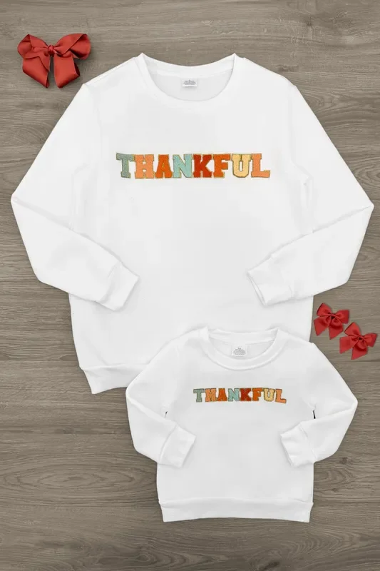 Mom & Me – “Thankful ” Sweatshirt
