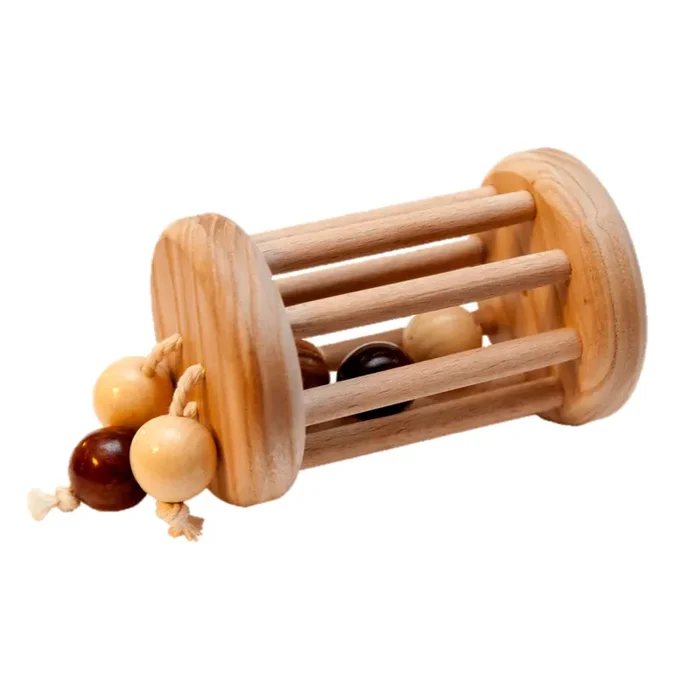 Montessori Rattle With Rolling Balls