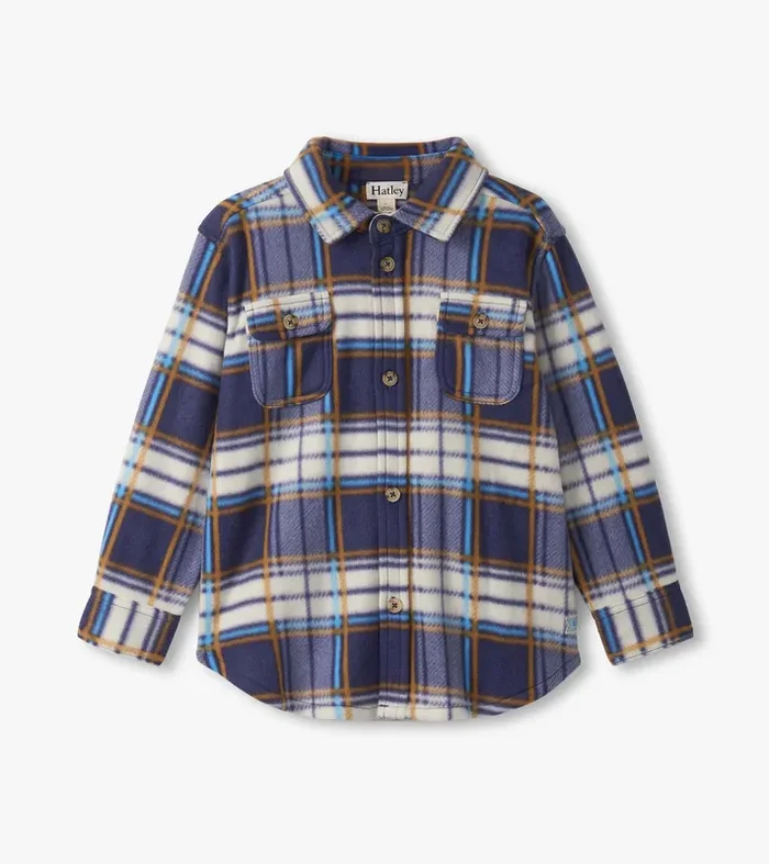 Mountain Top Plaid Fleece Button Up