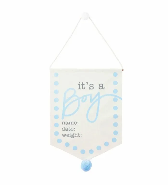 MUD PIE BIRTH ANNOUNCEMENT SIGN – IT’S A BOY