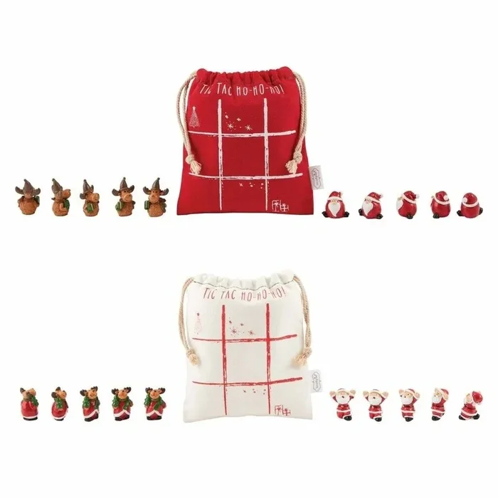 Mud Pie Tic Tac Toe Christmas 11pc Set