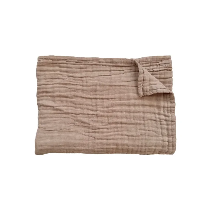 Muslin 6-layer Blanket – Brown