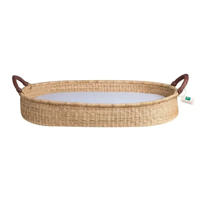 Natural Changing Basket & Waterproof Liner Set