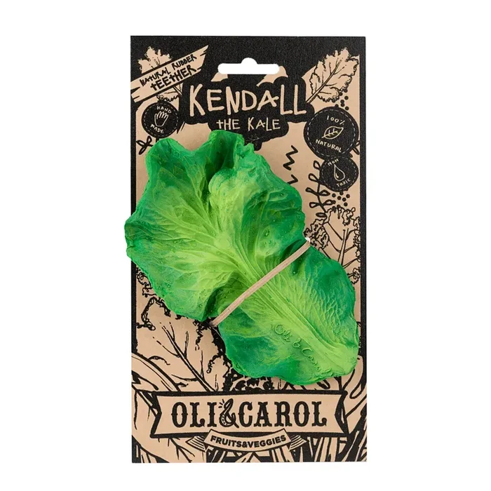 Natural Rubber Teether – Kendall the Kale