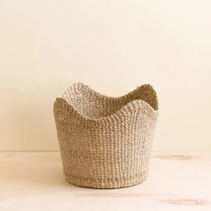Natural Scallop Basket – Planter Basket | Likhâ