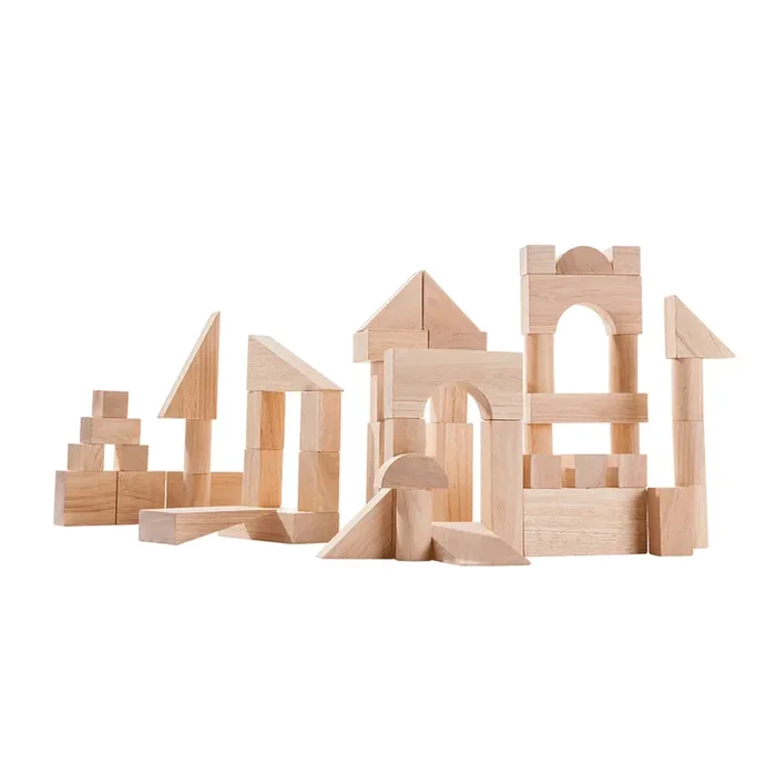 Natural Wood Blocks (50 pieces)