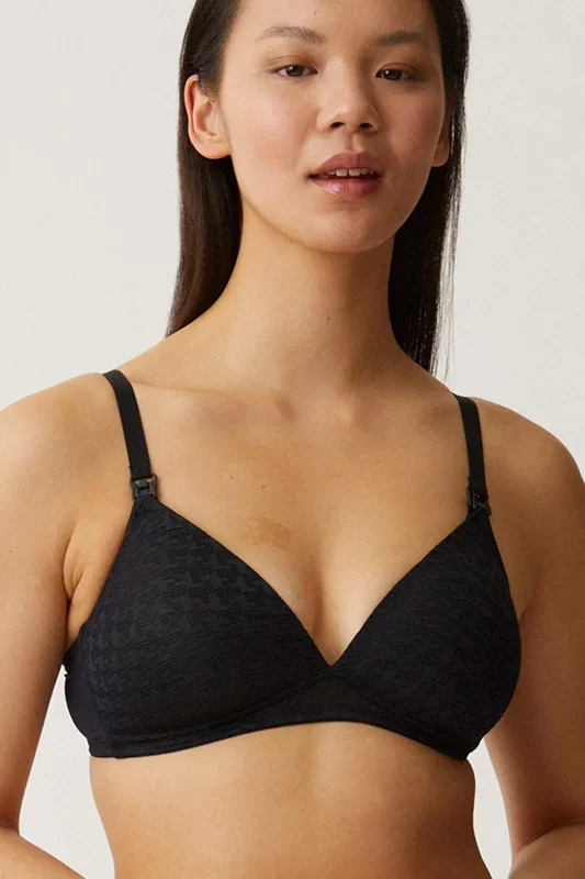 Naturana Soft Nursing Bra, black