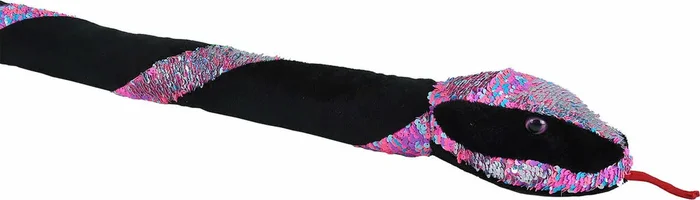 Neon Twist Sequin Snake Stuffed Animal – 54 “