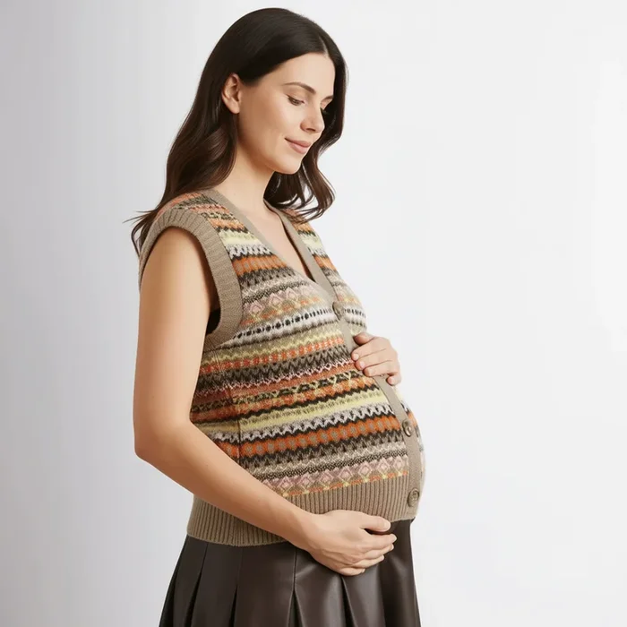 Neutral Fair Isle Tank