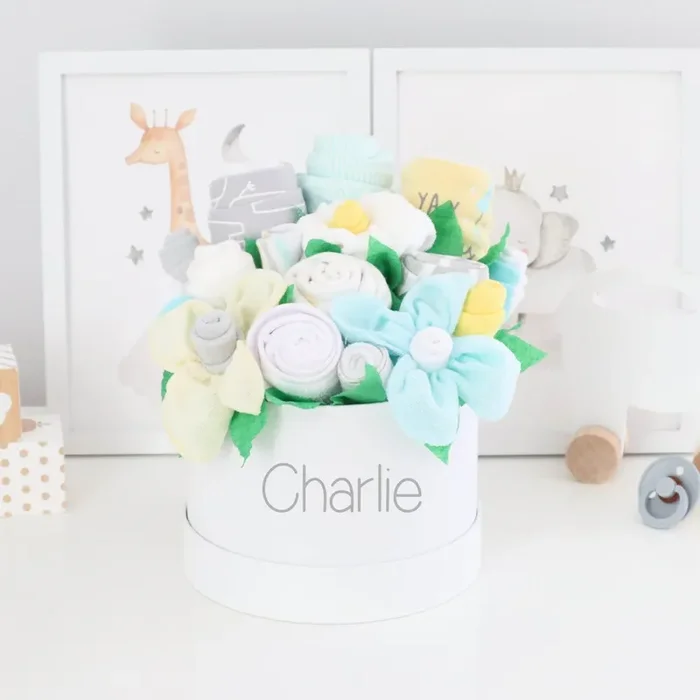 Neutral Safari Baby Gift Basket Collection