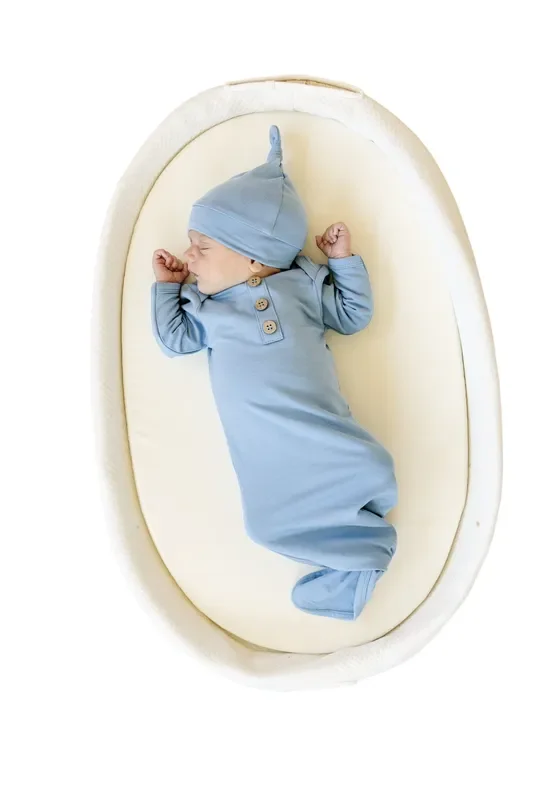 Newborn Bamboo Gown & Hat Set
