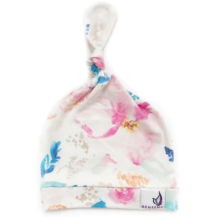 Newborn Top Knot Hat – Aquarelle