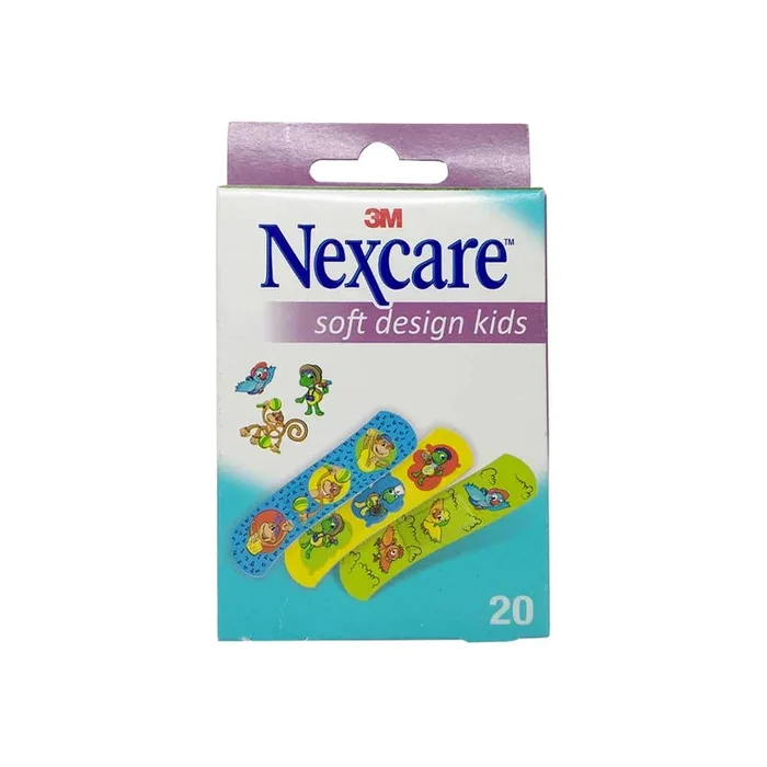 Nexcare Soft Design Kids Bandages 20 Pieces