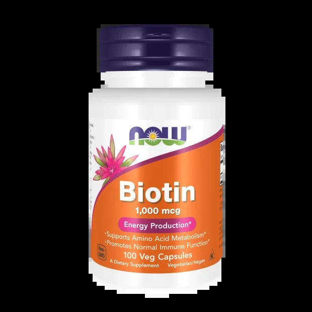 NOW Biotin 1000mcg Vegetable Capsules – 100s