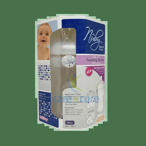 Nuby Natural Touch Feeding Bottle 0M+ 300ml 67018