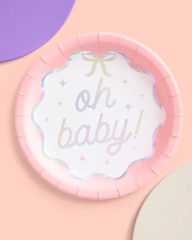 Oh Baby Plates – 25 Paper Plates