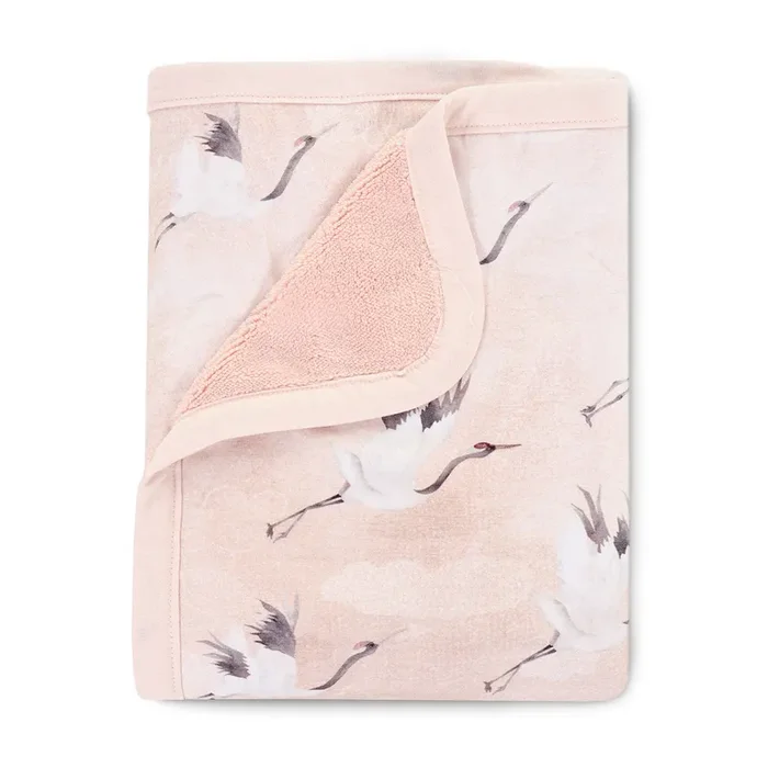 Oilo Crane Jersey Cuddle Blanket