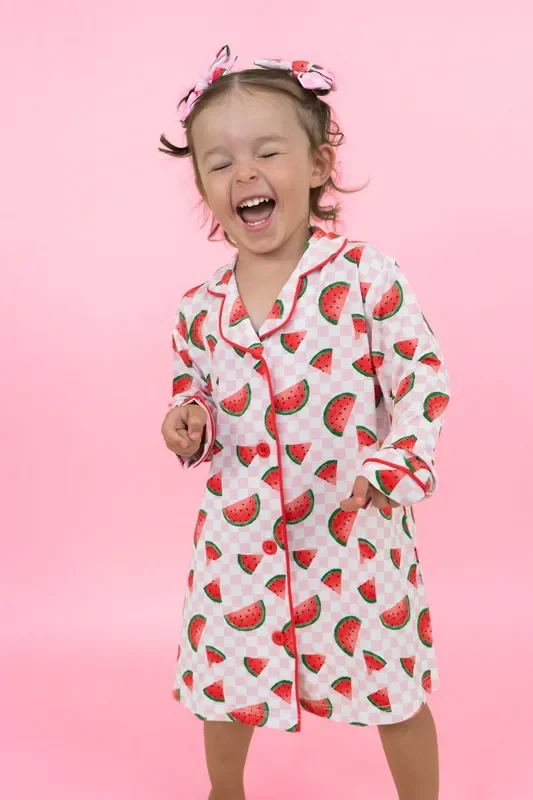 One In A Melon Checkers Girl’s Dream Gown