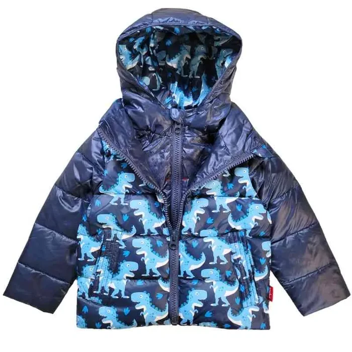 Onekid Car Seat Coat | The Road Coat Down – Navy Raptor Print