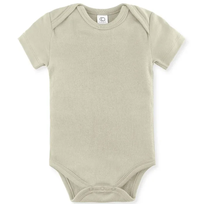 Organic Baby Short Sleeve Classic Bodysuit – Sage