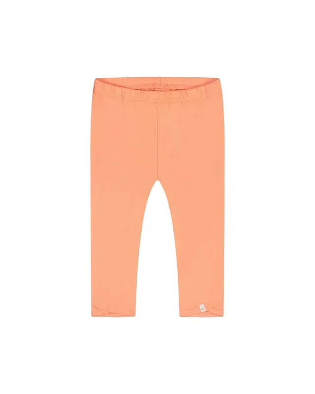 Organic Cotton Capri Legging Salmon Orange