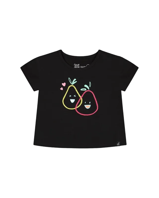 Organic Cotton Jersey Top Black