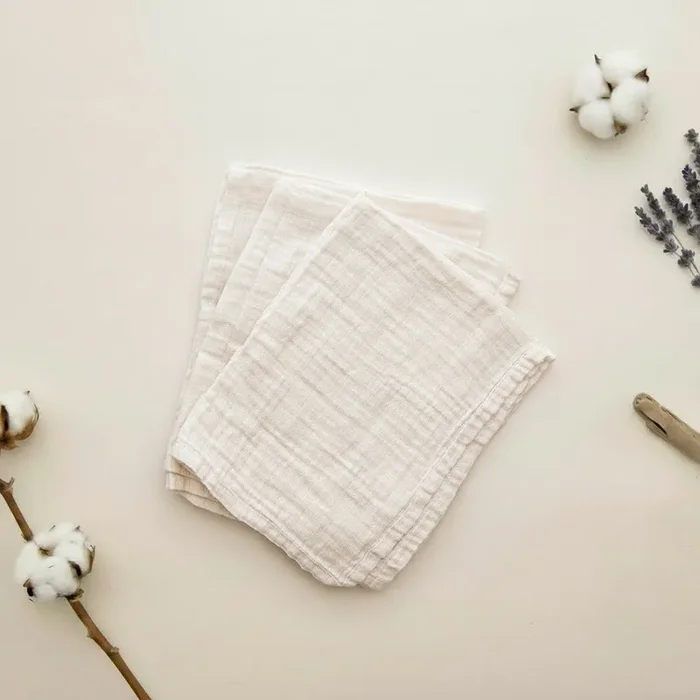 Organic Cotton Muslin Squares 3-pack