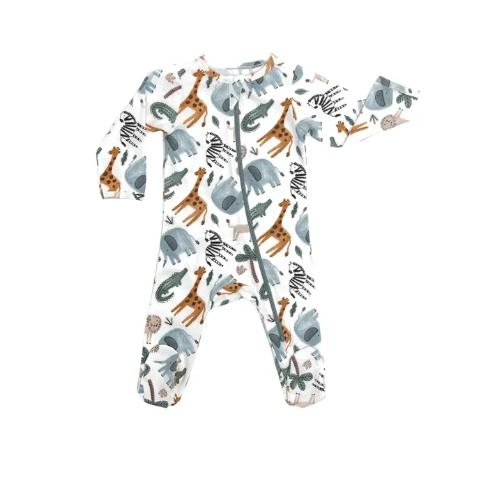 Organic Footie – Safari Animals