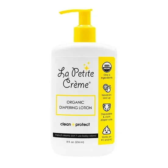 Organic French Diapering Liniment Lotion – Pump Bottle – 8 Oz