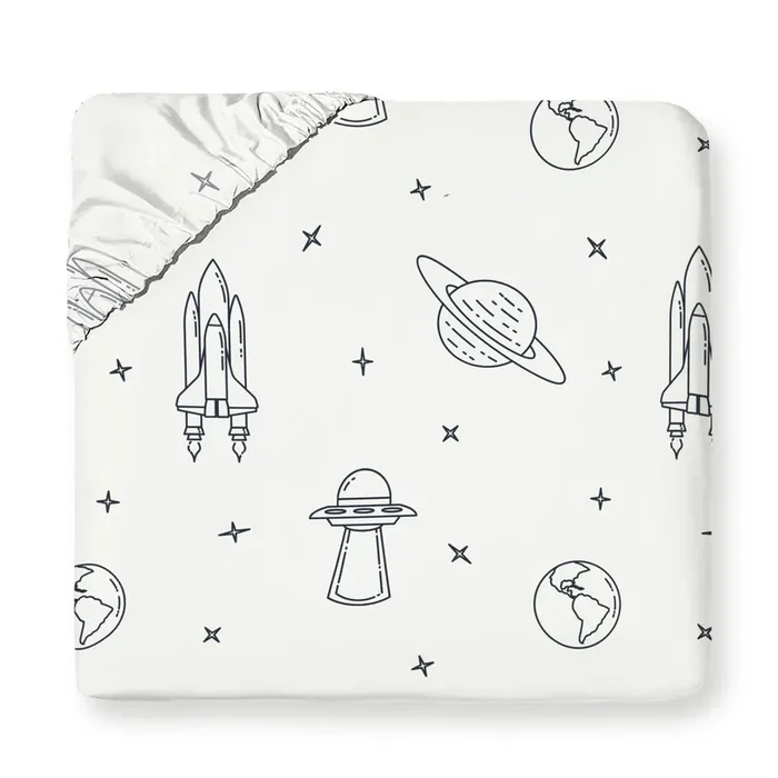 Organic Kids Fitted Sheet – Celestial