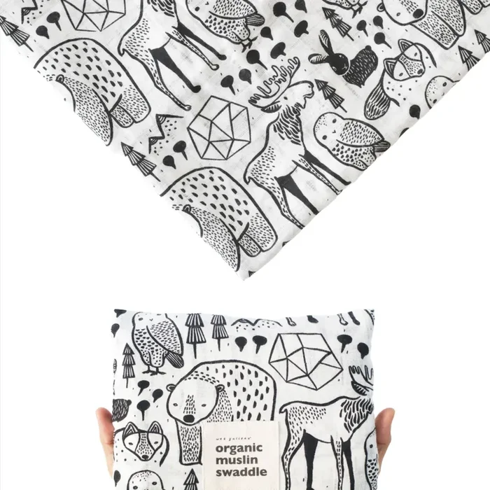 Organic Muslin Swaddle – Nordic