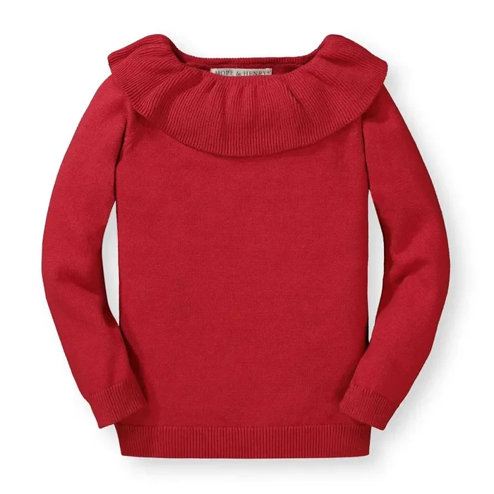 Organic Ruffle Collar Sweater – Baby