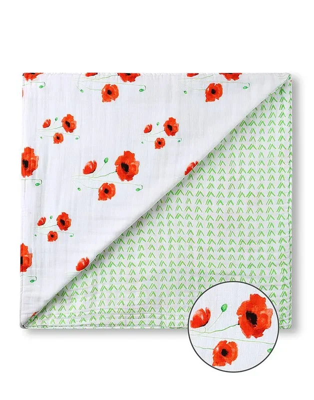 ORGANIC SNUG BLANKET – POPPY