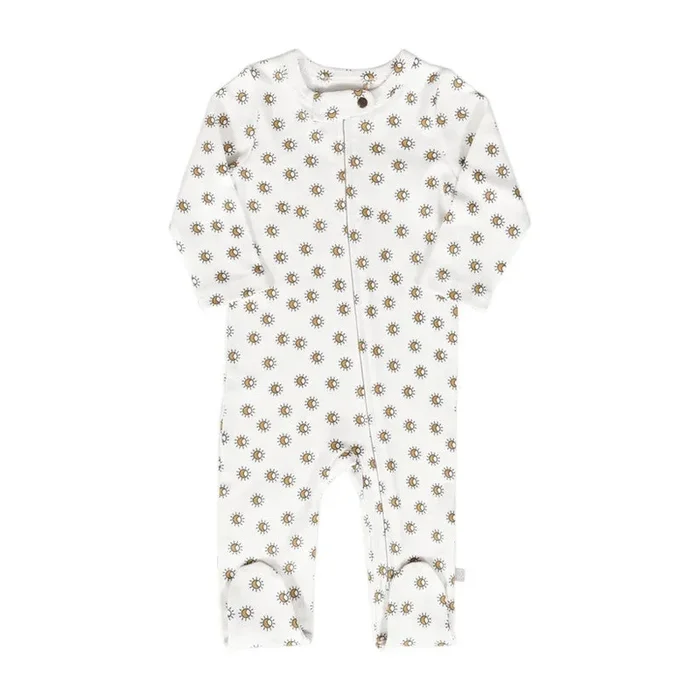 Organic Zipper Baby Footie – Sun Ray