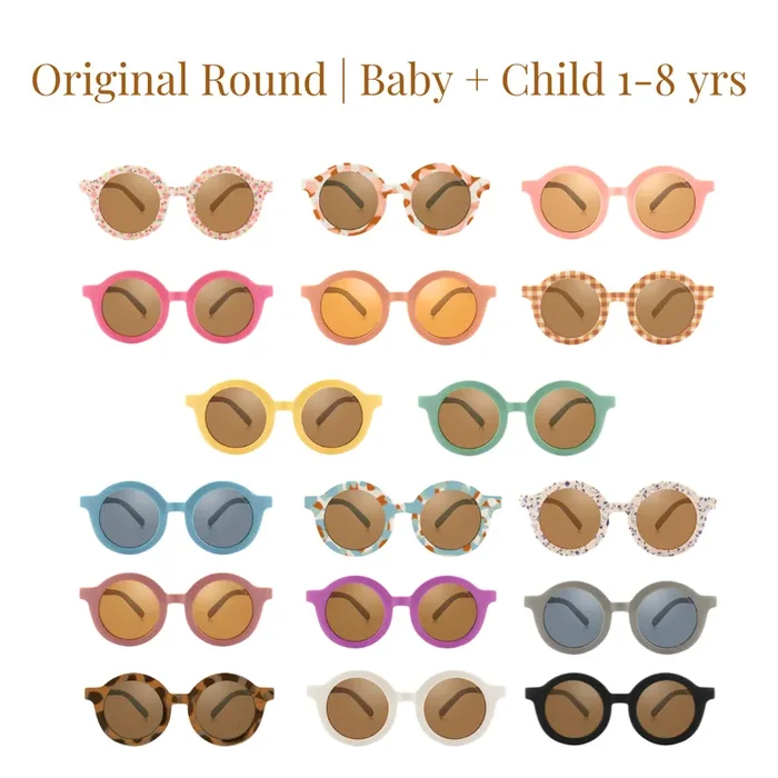 Original Round Sustainable Sunglasses | Bio-based Bendable Polarized