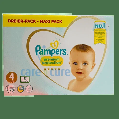 Pampers Premium Protection Maxi Pack Size 4 (9-14 Kg), 78 Diapers