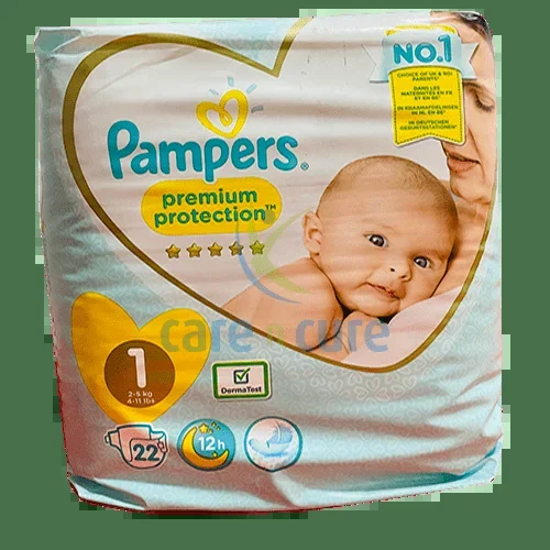 Pampers Premium Protection Size 1 (2-5 Kg), 22 Diapers