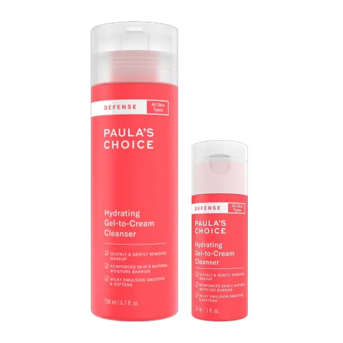 Paula’s Choice Defense Hydrating Gel-to-Cream Cleanser + FREE Travel Size