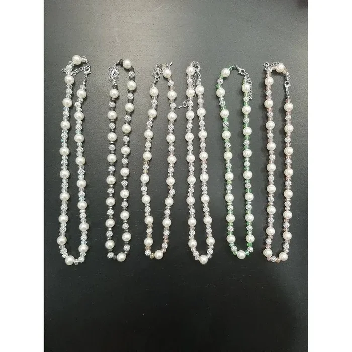 Pearls and Glass Beaded Necklace
